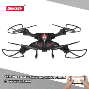 Original Skytech TK110HW Wifi FPV 0.3MP Camera Foldable RC Quadcopter G-sensor RC Selfie Drone