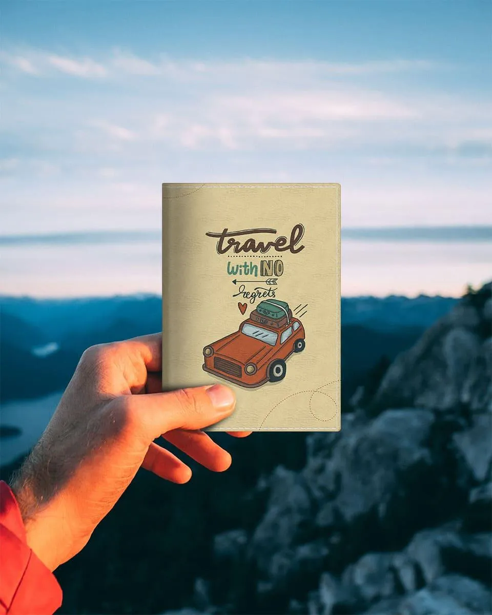 Passport Cover - Travel with no Regrets
