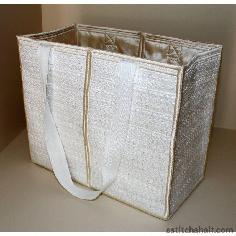 Pearly White Feathery Light Tote Bag