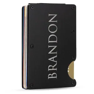 Personalized Card Holder - Custom Metal Card Holder, Holder with Name
