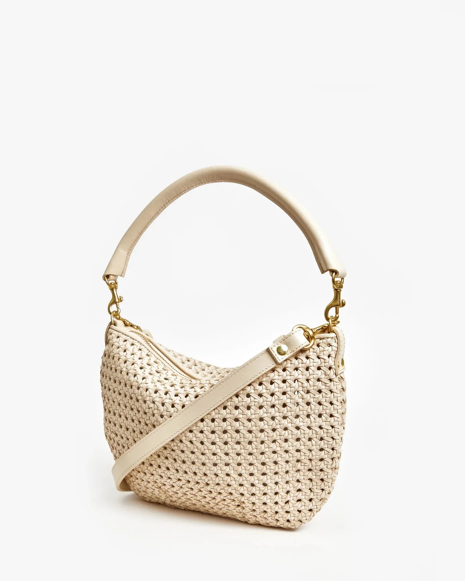 Petit Moyen Messenger Bag - Cream Rattan