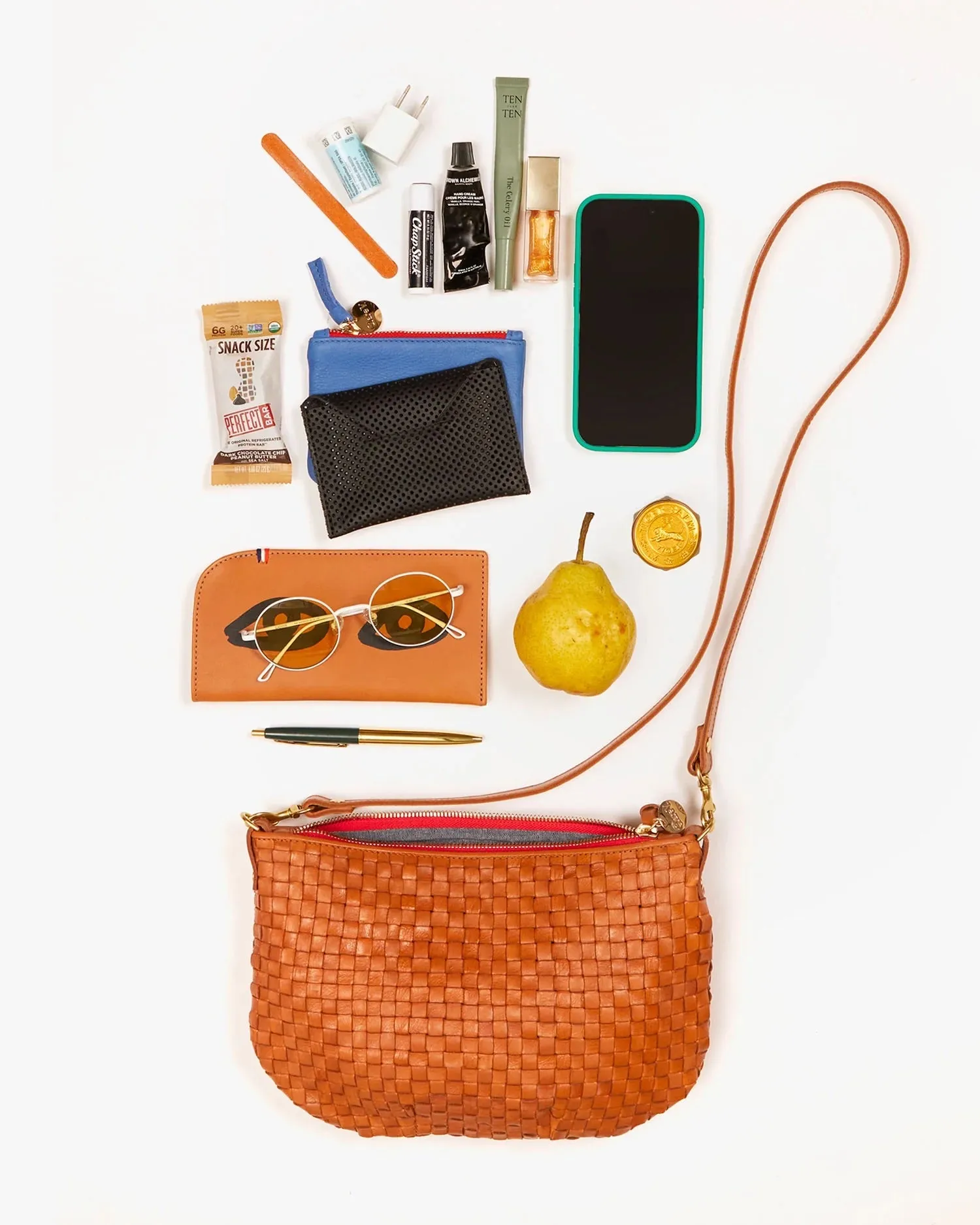 Petit Moyen Messenger Bag - Cream Rattan