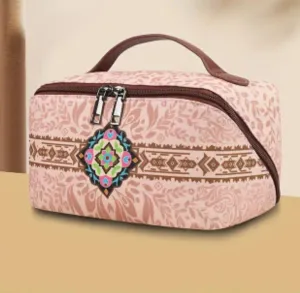 Pink Western Makeup Bag