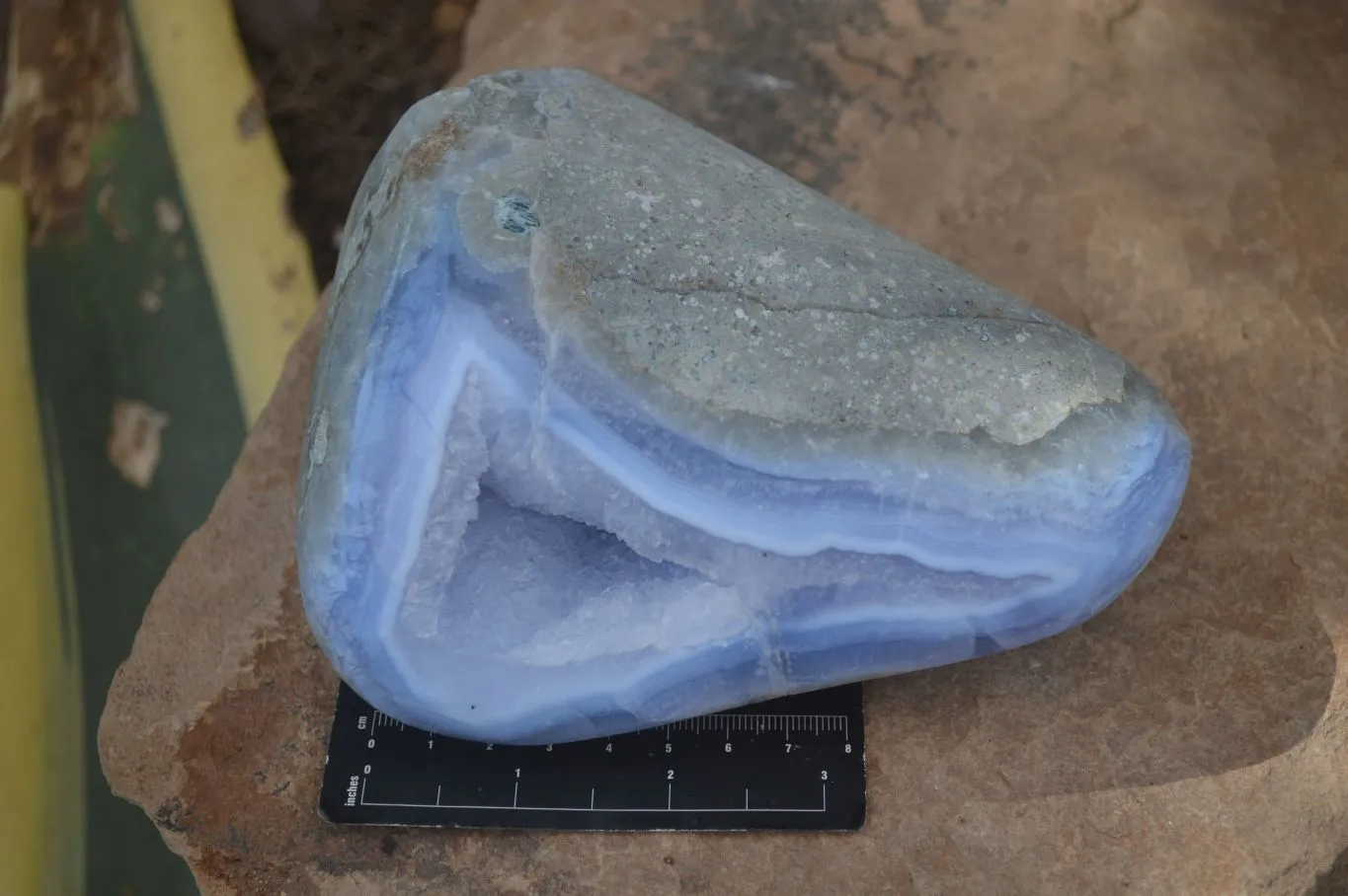 Polished Blue Lace Agate Free Form x 1 From Nsanje, Malawi