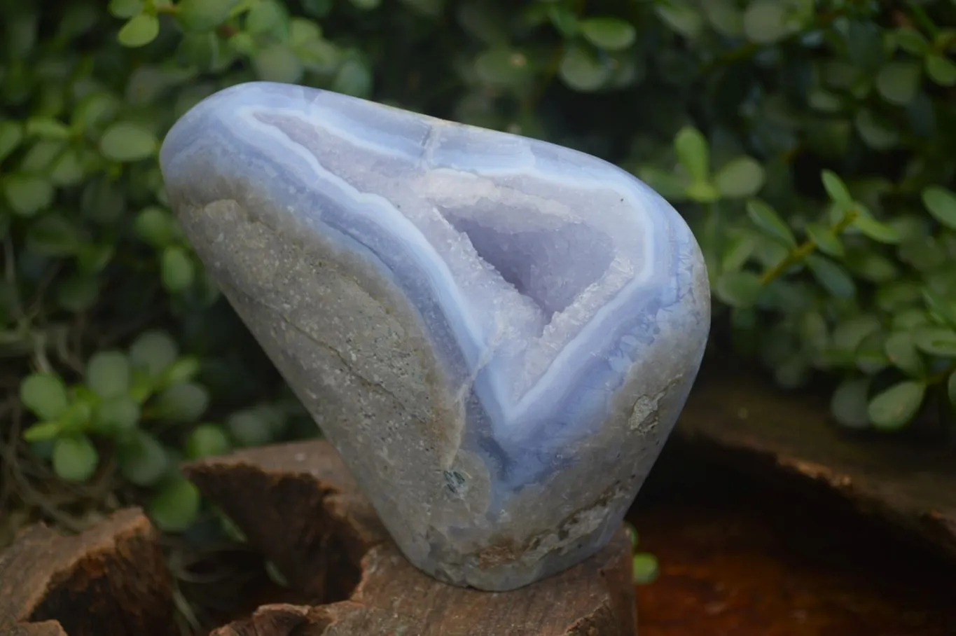 Polished Blue Lace Agate Free Form x 1 From Nsanje, Malawi