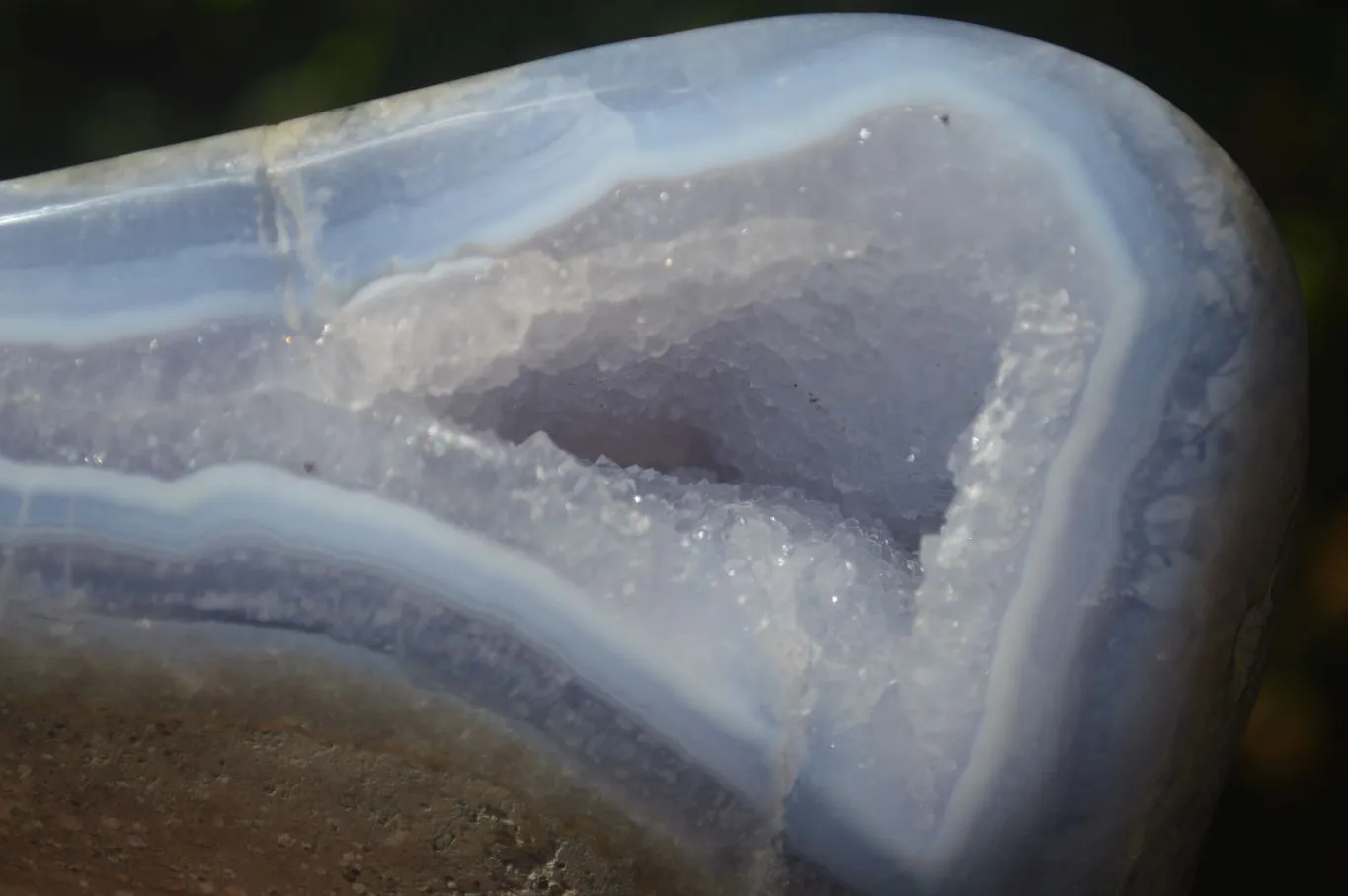 Polished Blue Lace Agate Free Form x 1 From Nsanje, Malawi