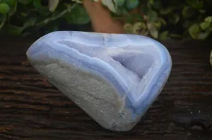 Polished Blue Lace Agate Free Form x 1 From Nsanje, Malawi