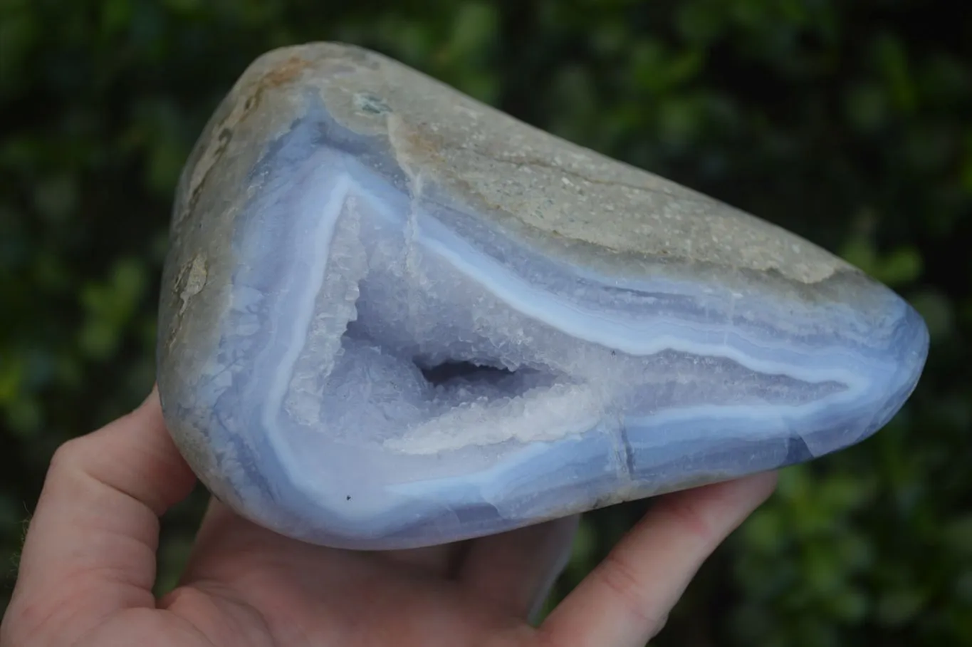 Polished Blue Lace Agate Free Form x 1 From Nsanje, Malawi