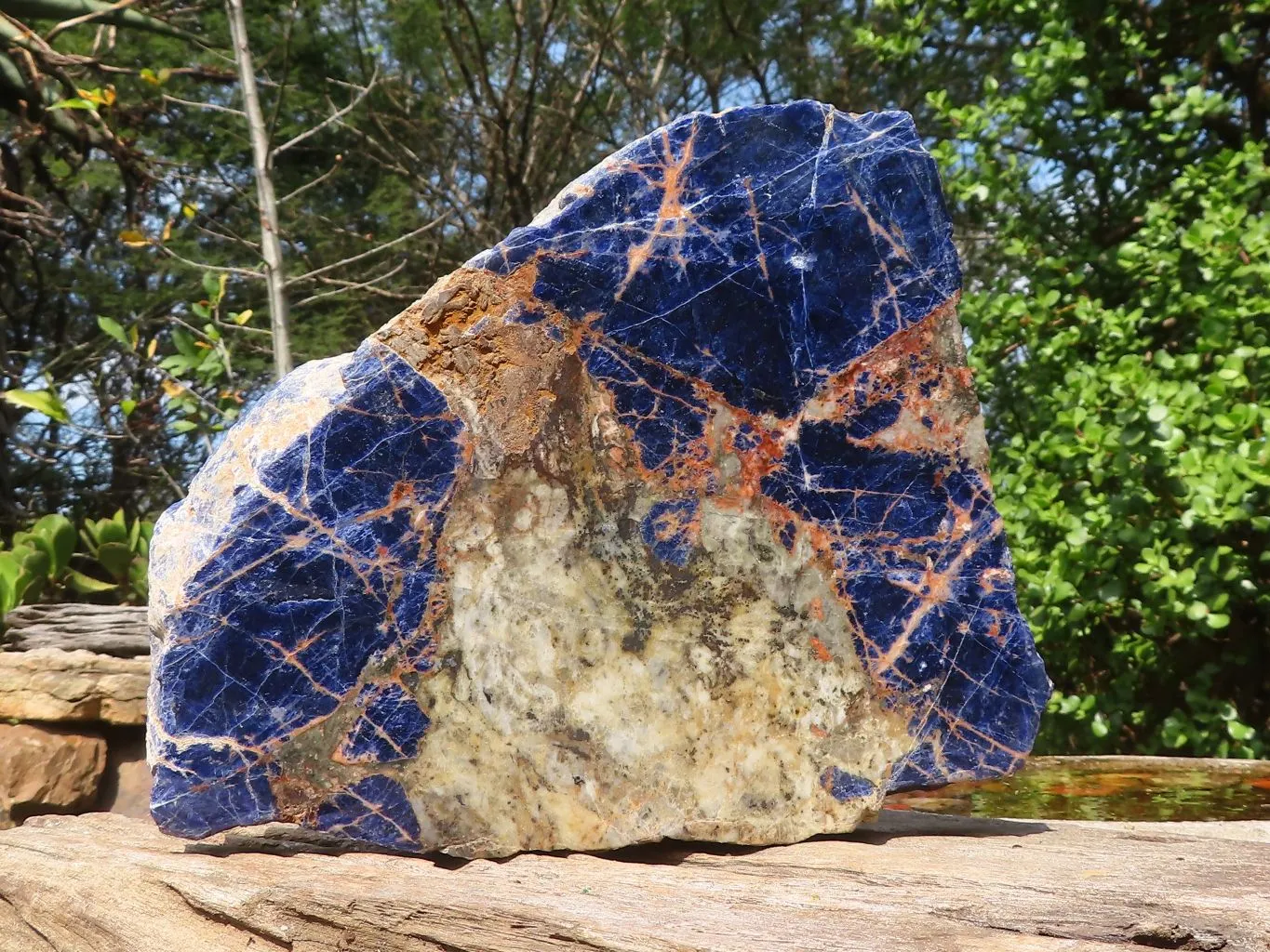 Polished Large Blue Sodalite Slab x 1 From Namibia