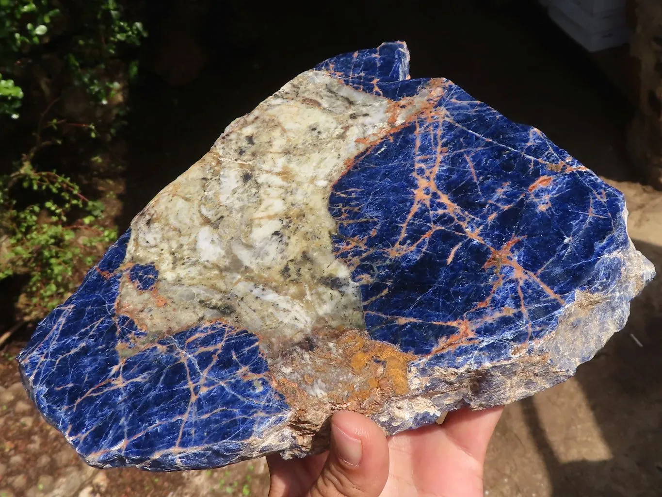 Polished Large Blue Sodalite Slab x 1 From Namibia