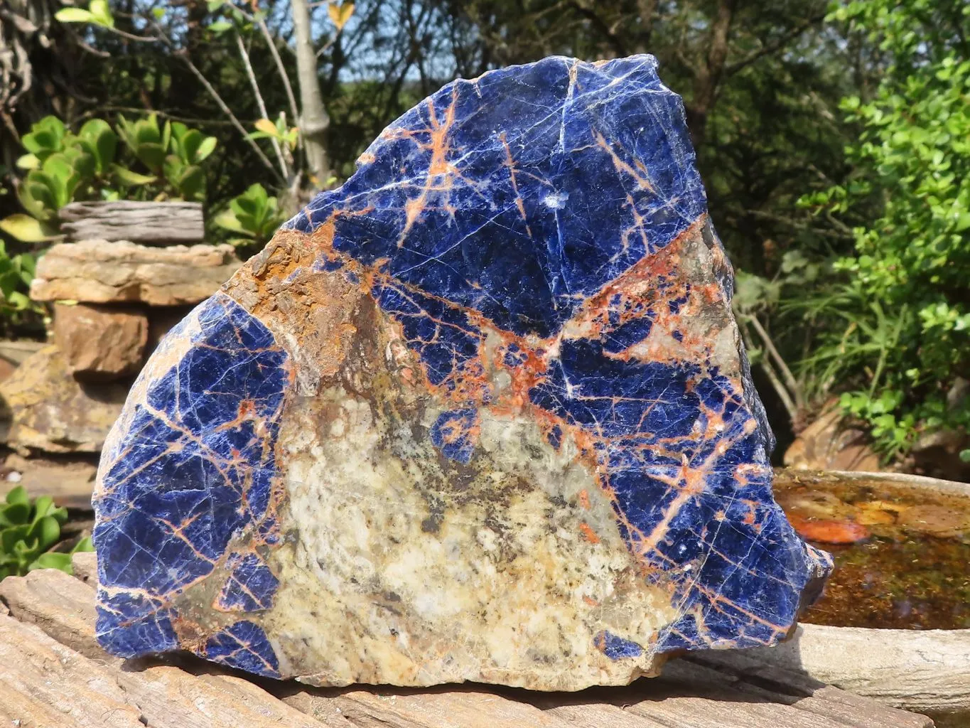 Polished Large Blue Sodalite Slab x 1 From Namibia