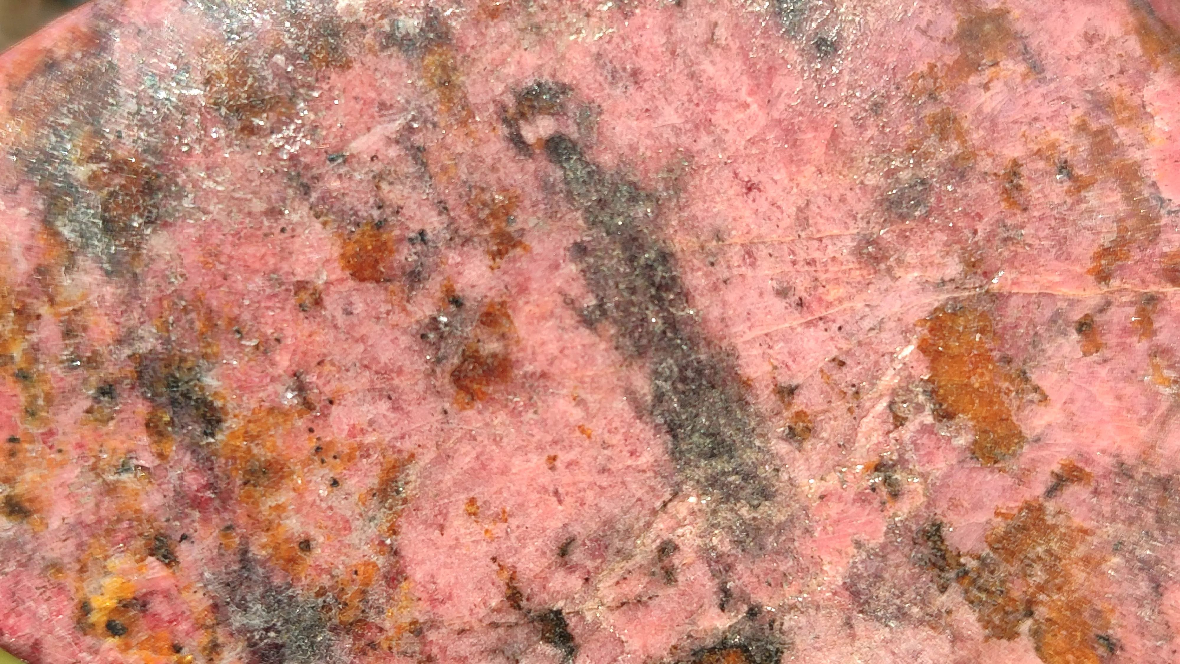 Polished Red Rhodonite Free Form x 1 From Zimbabwe
