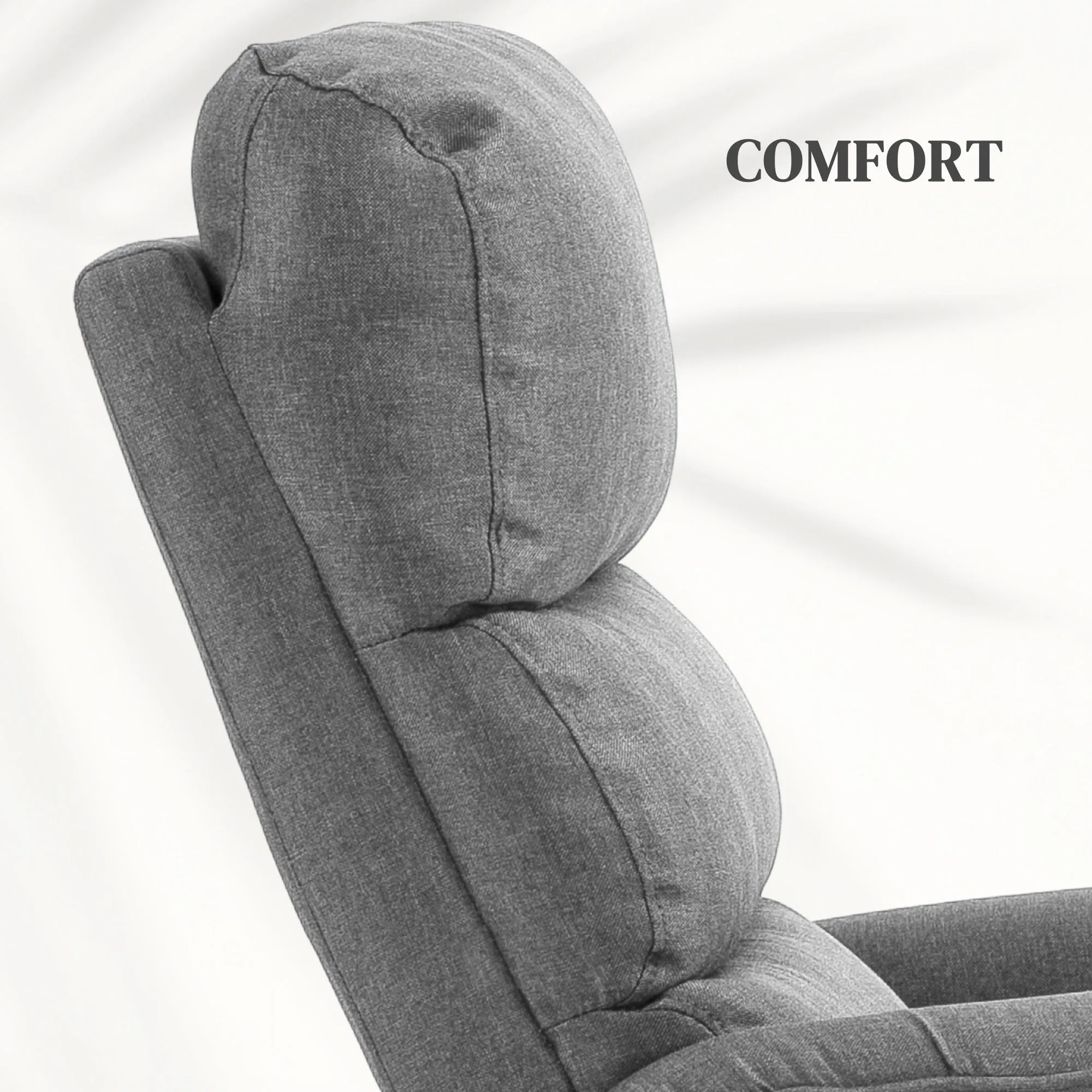 Power Lift Recliner Electric Reclining Chair with Remote Grey