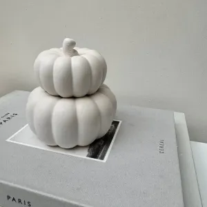 Pumpkin Tealight Holder and Ornament Set - Natural Home
