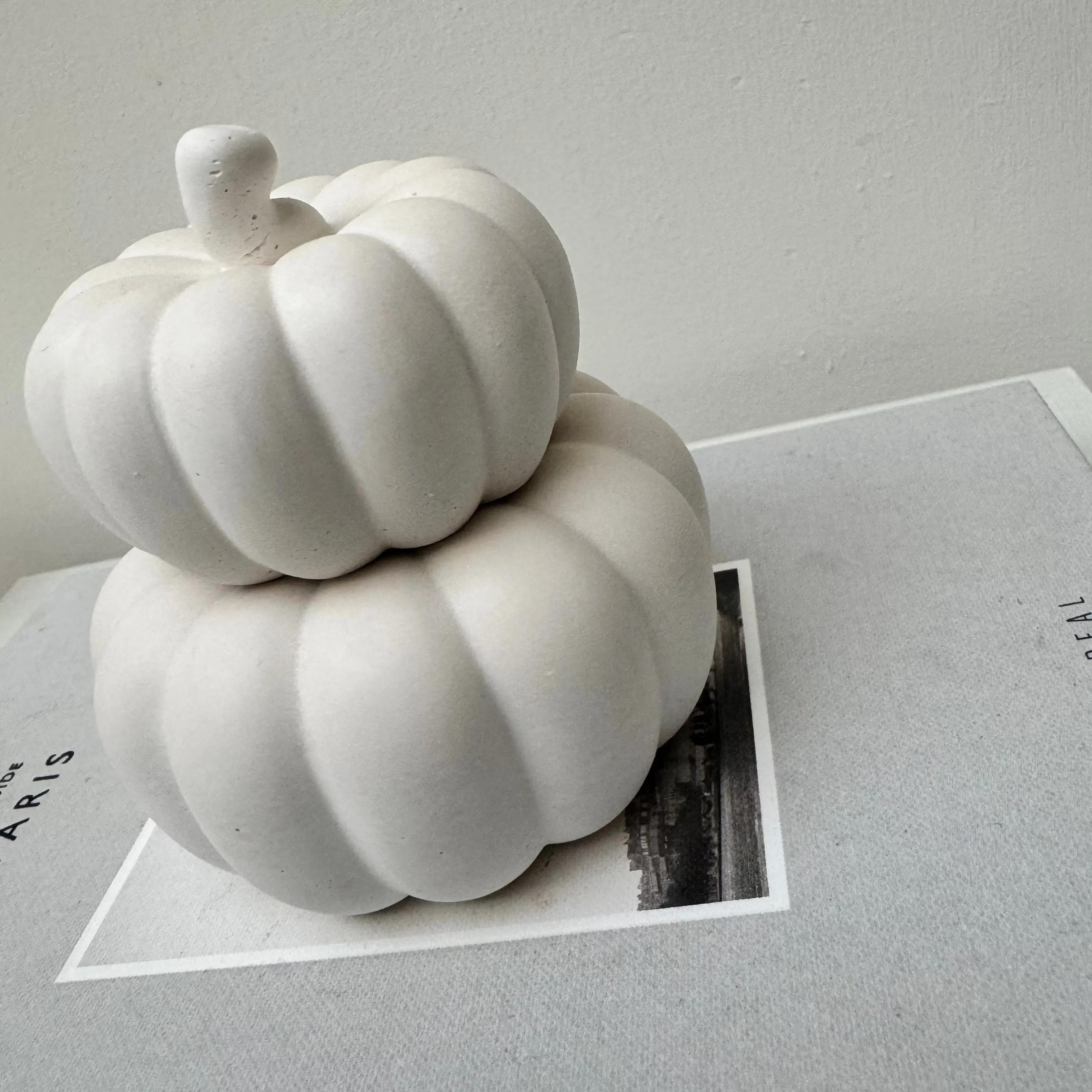 Pumpkin Tealight Holder and Ornament Set - Natural Home