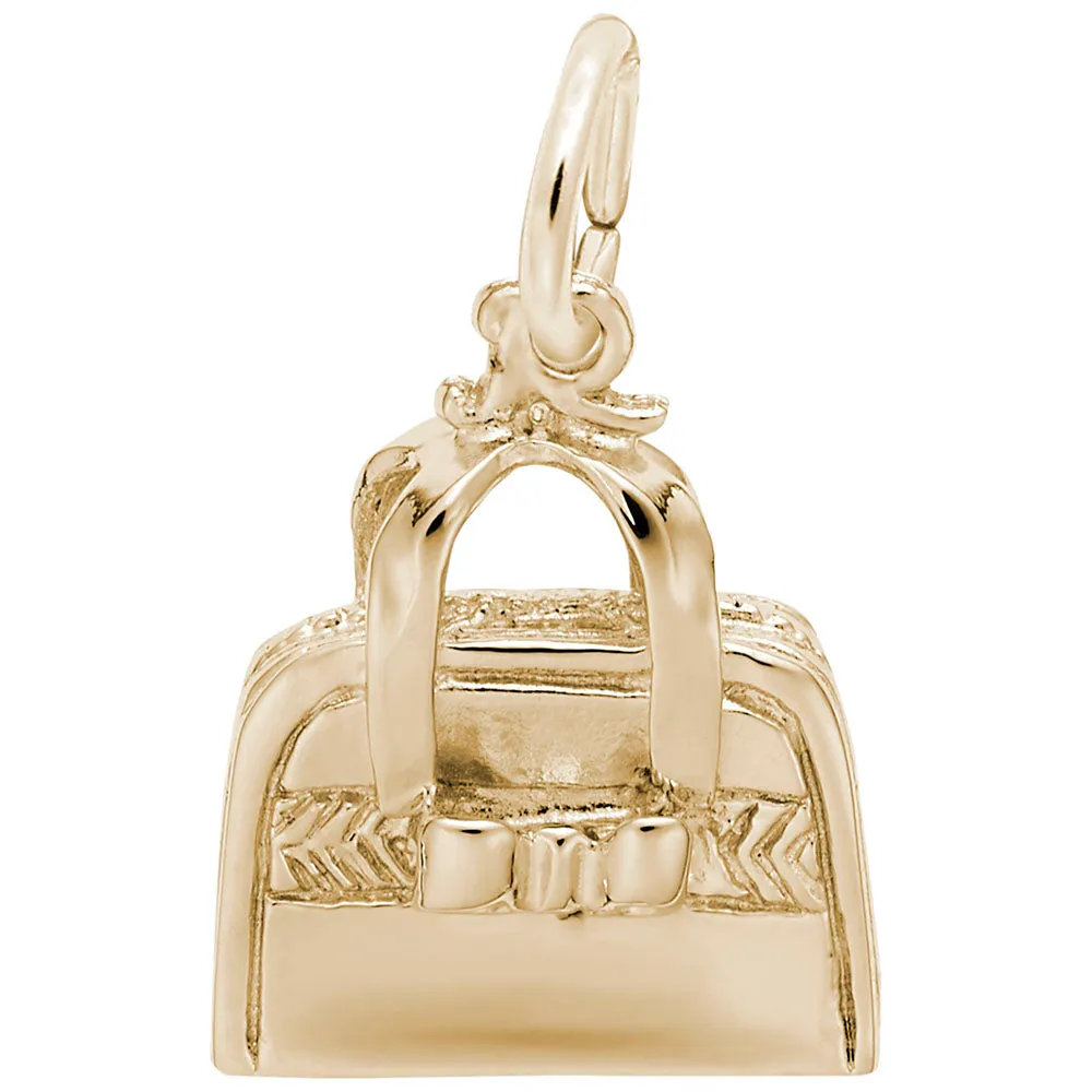 Purse Charm in Yellow Gold Plated