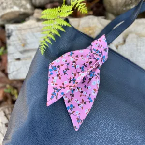 Purse Scarf - Spring Dusty Pink Floral Scarf