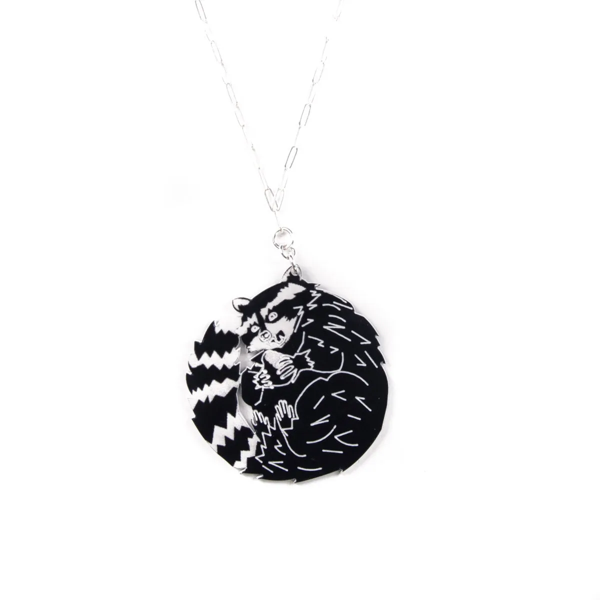 Raccoon Pendant Necklace