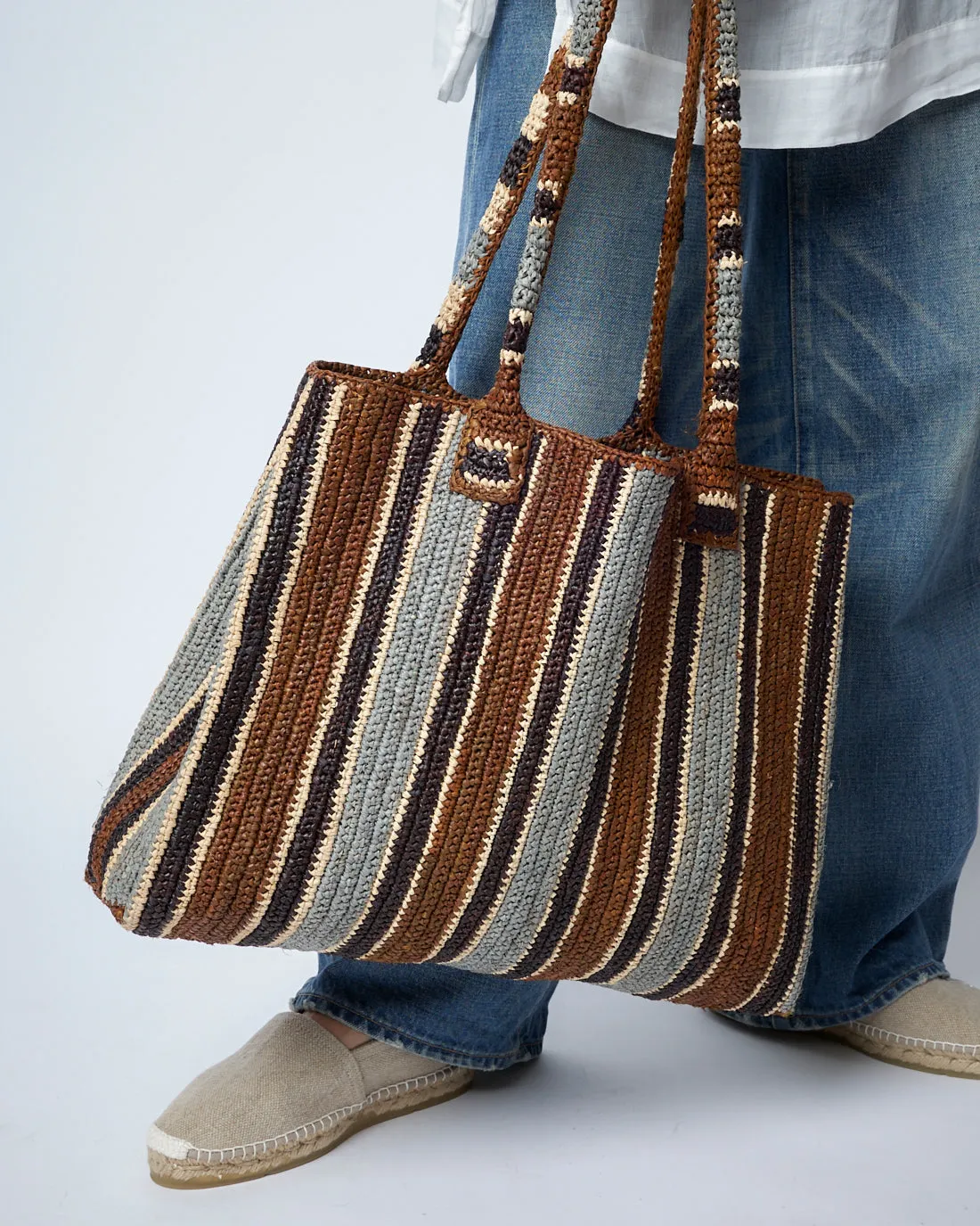 Raffia Bag Little Sister Roadtrip tobacco mix
