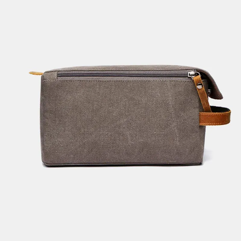 Retro Canvas Storage Makeup Pouch Travel Toiletry Bag for Women Men