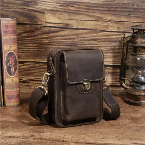 Retro Leather Messenger Bag