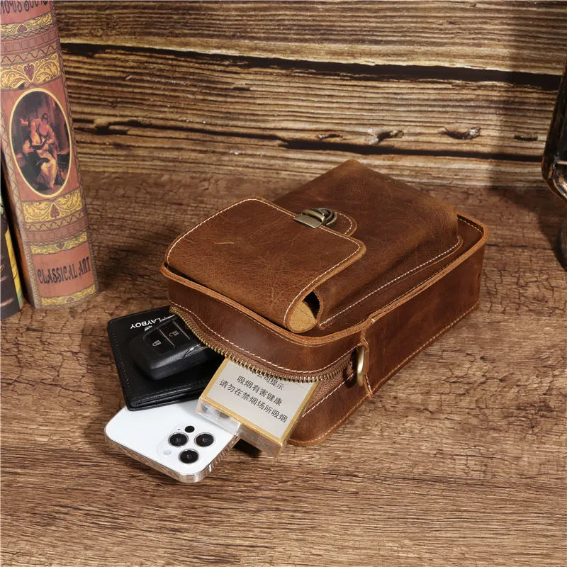 Retro Leather Messenger Bag