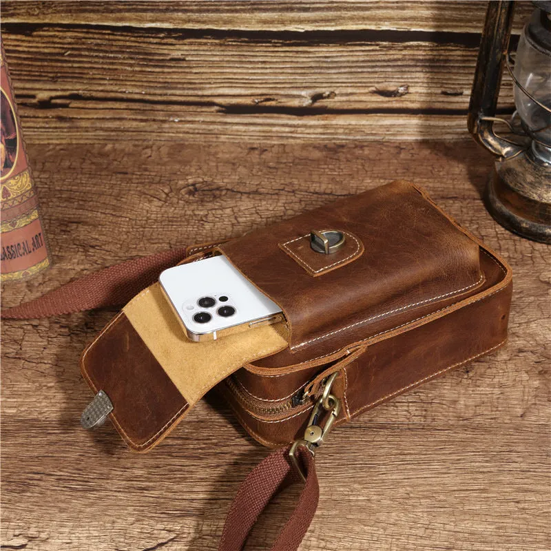 Retro Leather Messenger Bag