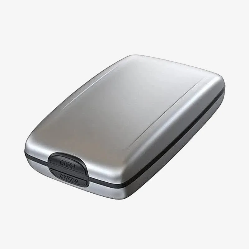 RFID Blocking Aluminum Alloy Wallet Case Card Holder Money Organizer