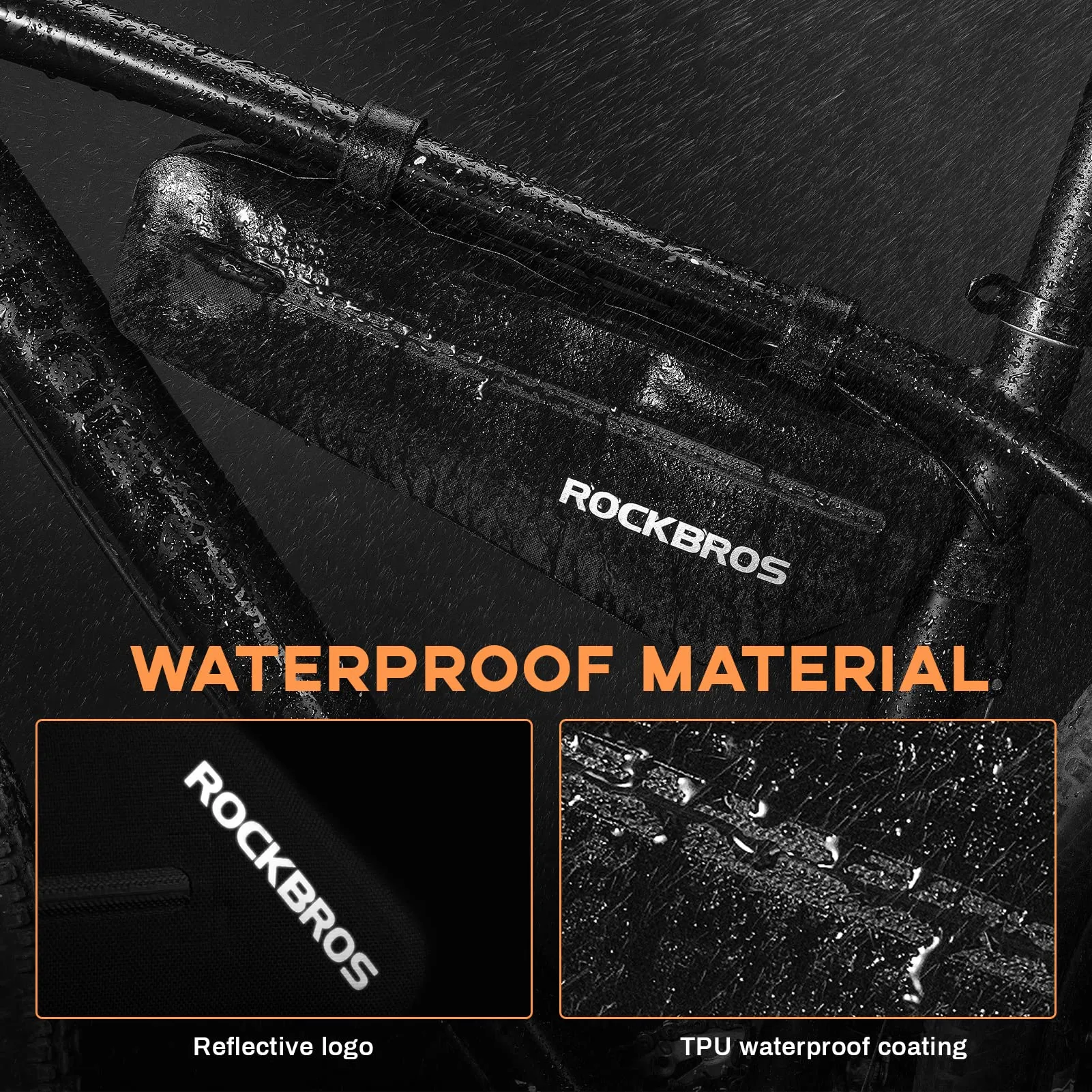 ROCKBROS Bike Top Tube Bag Bike Frame Bag For Super 73Waterproof  2 pieces combi