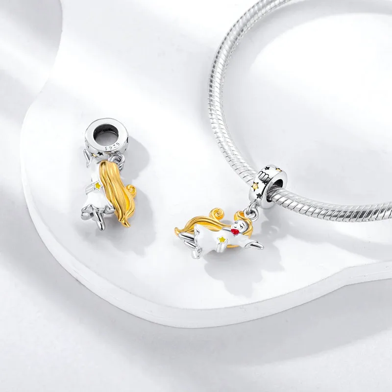 S925 Silver Zodiac Signs Luminous Charms Grow in the Dark For Bracelet and Necklace