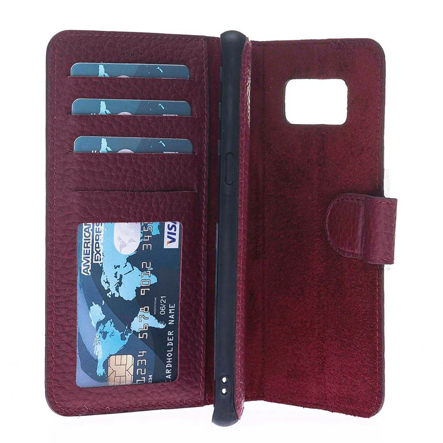 Samsung Galaxy S8 Magnetic Detachable Leather Wallet Case