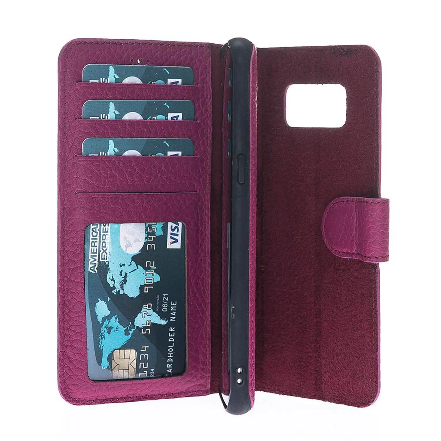 Samsung Galaxy S8 Magnetic Detachable Leather Wallet Case