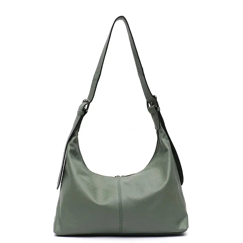 SC Luxury Women's Cowhide Crossbody Bag – 100% Genuine Leather Shoulder Purse for Daily Use