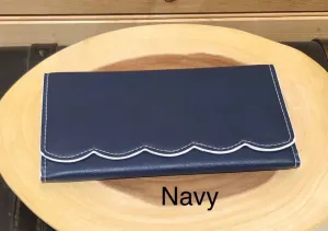 Scallop Wallet - Navy