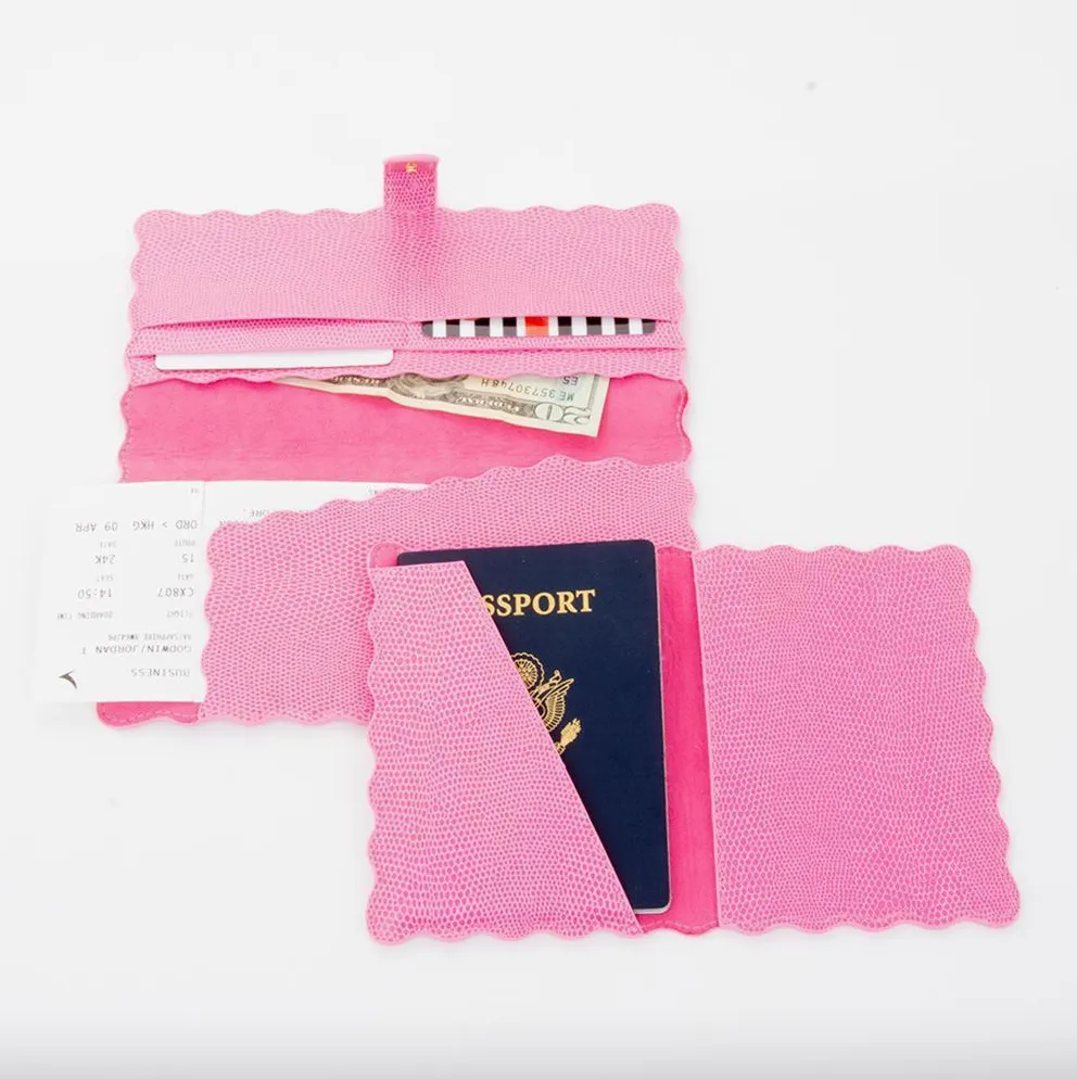 Scalloped Passport Holder
