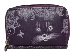 Shadow Cat Zipper Coin Wallet by Shagwear