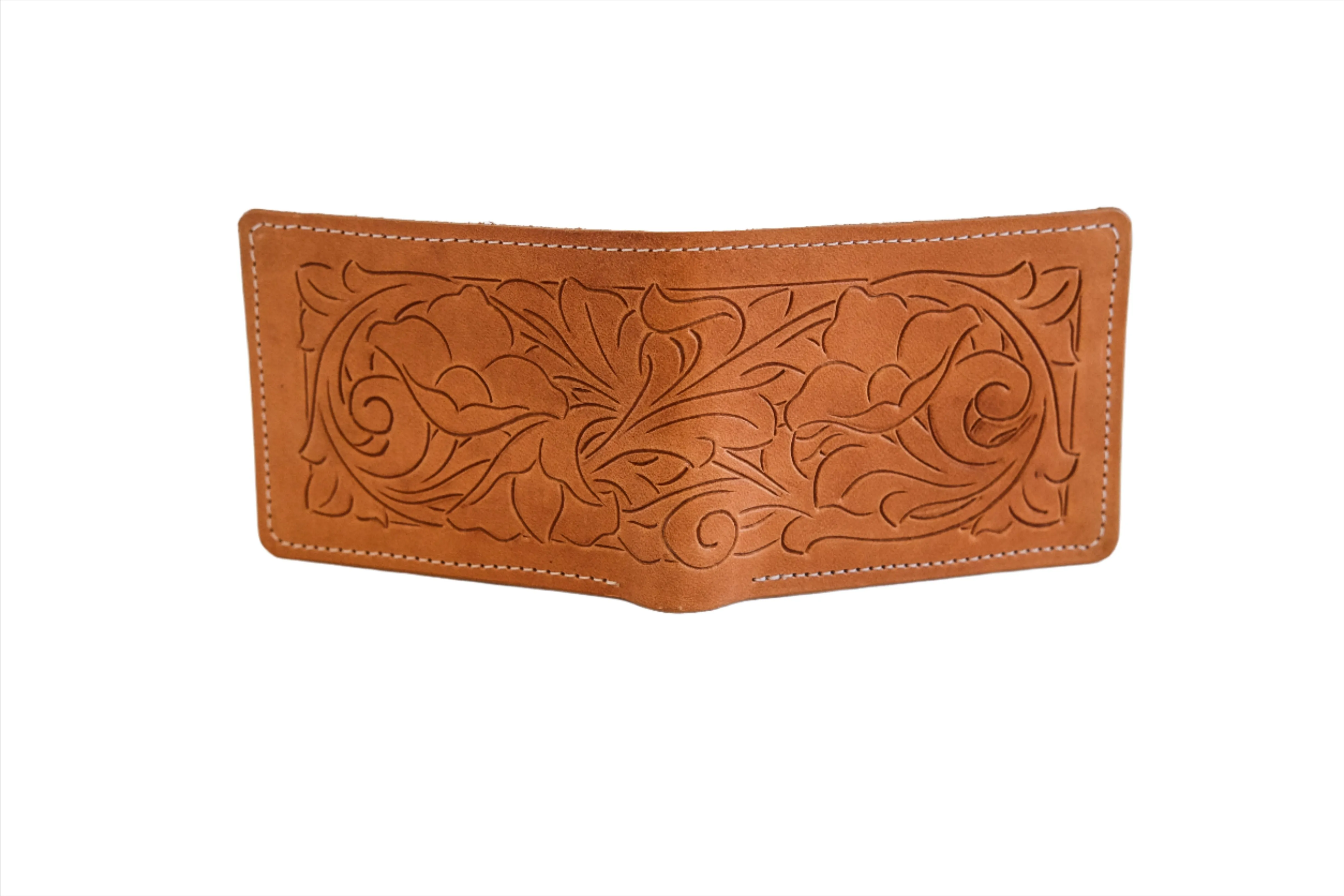 Sheridan Walton Classic Bifold Wallet Carved