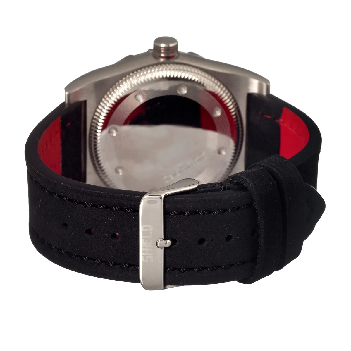 Shield Jarrod Leather-Band Swiss Men's Diver Watch