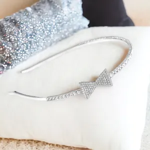 Silver Bow Headband
