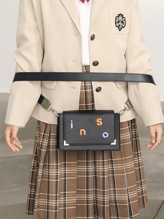 Simple Letter Messenger Bag