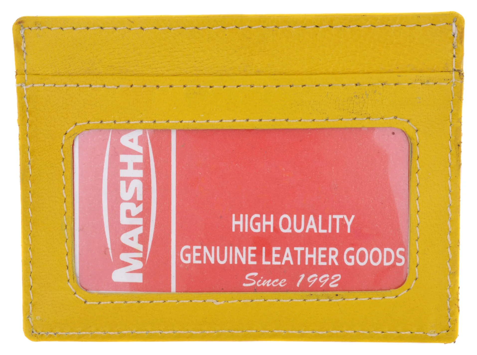 Slim and Sleek Genuine Leather Credit Card Holder with ID Window 270 CF