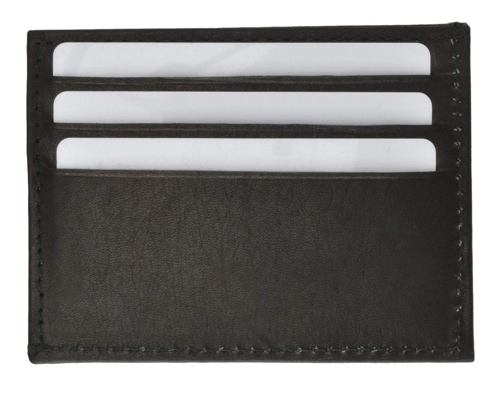 Slim and Sleek Genuine Leather Credit Card Holder with ID Window 270 CF