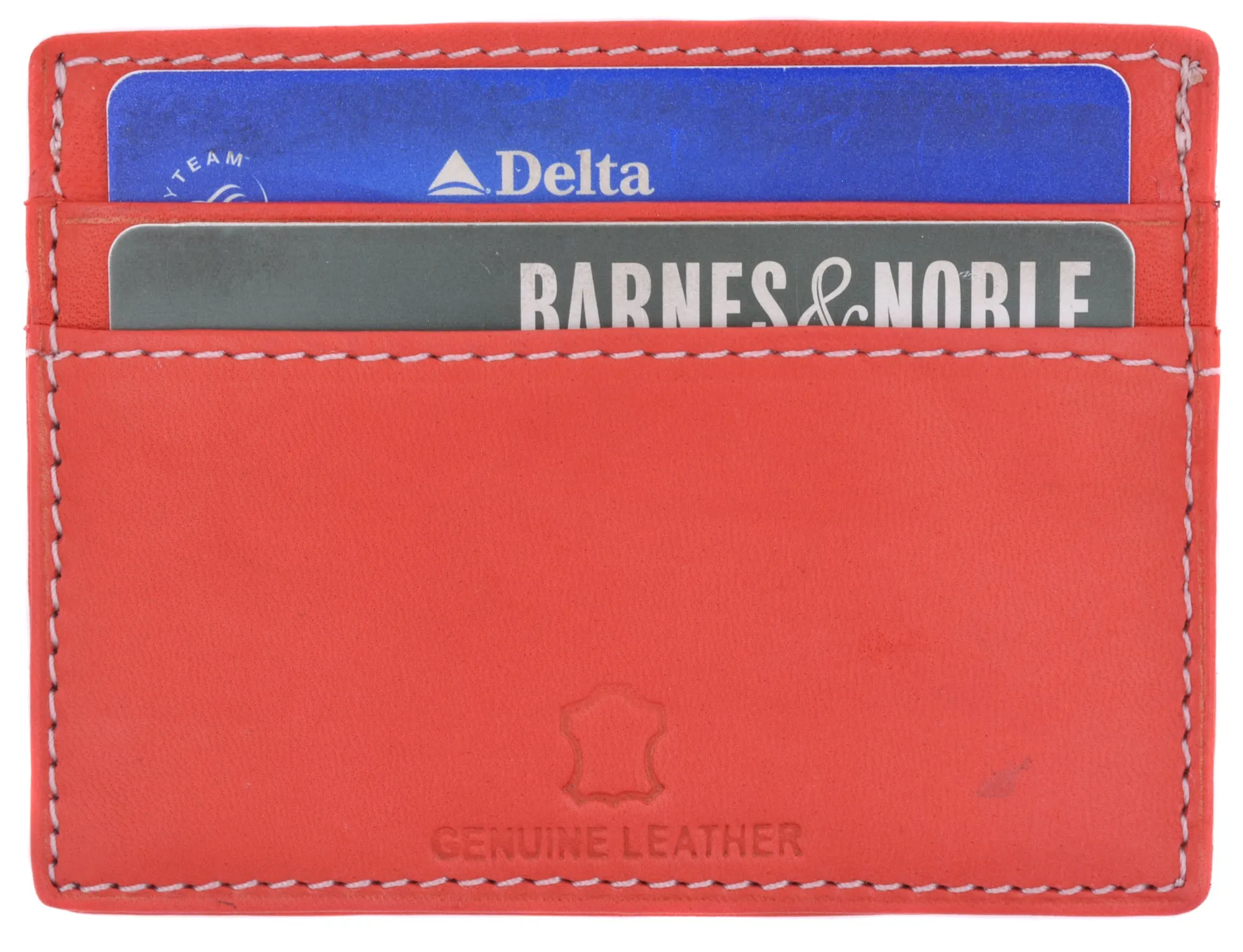Slim and Sleek Genuine Leather Credit Card Holder with ID Window 270 CF