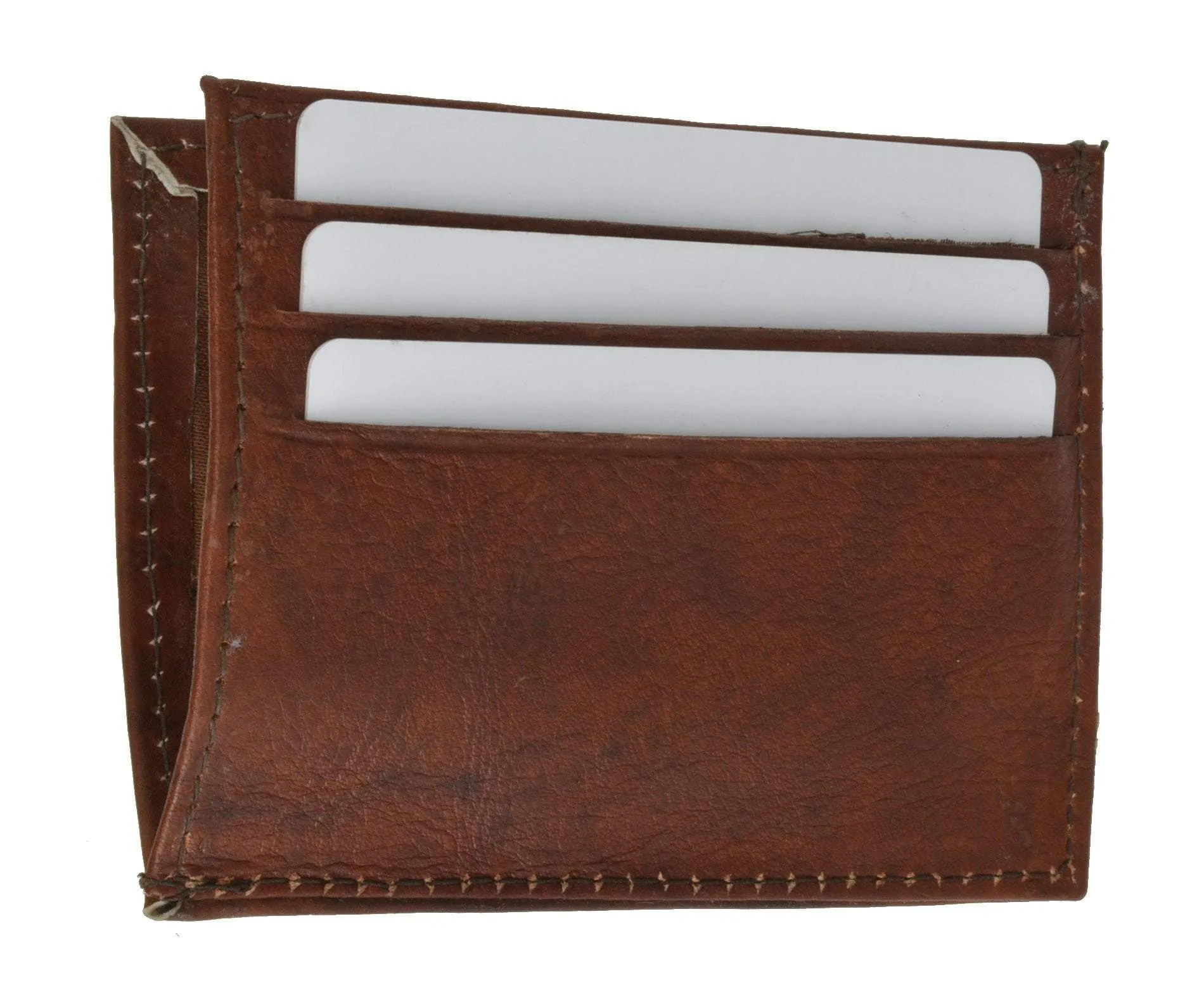 Slim and Sleek Genuine Leather Credit Card Holder with ID Window 270 CF
