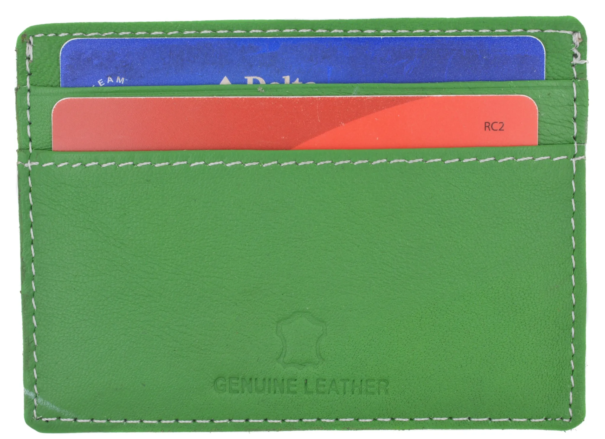 Slim and Sleek Genuine Leather Credit Card Holder with ID Window 270 CF