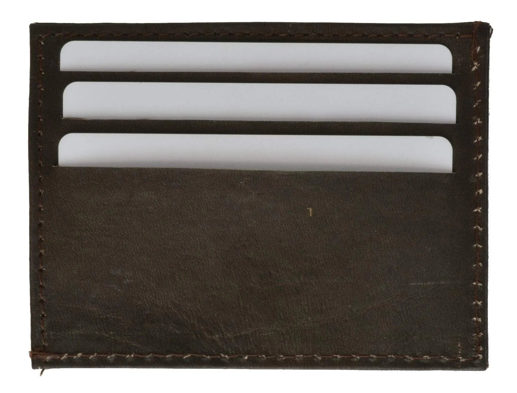 Slim and Sleek Genuine Leather Credit Card Holder with ID Window 270 CF