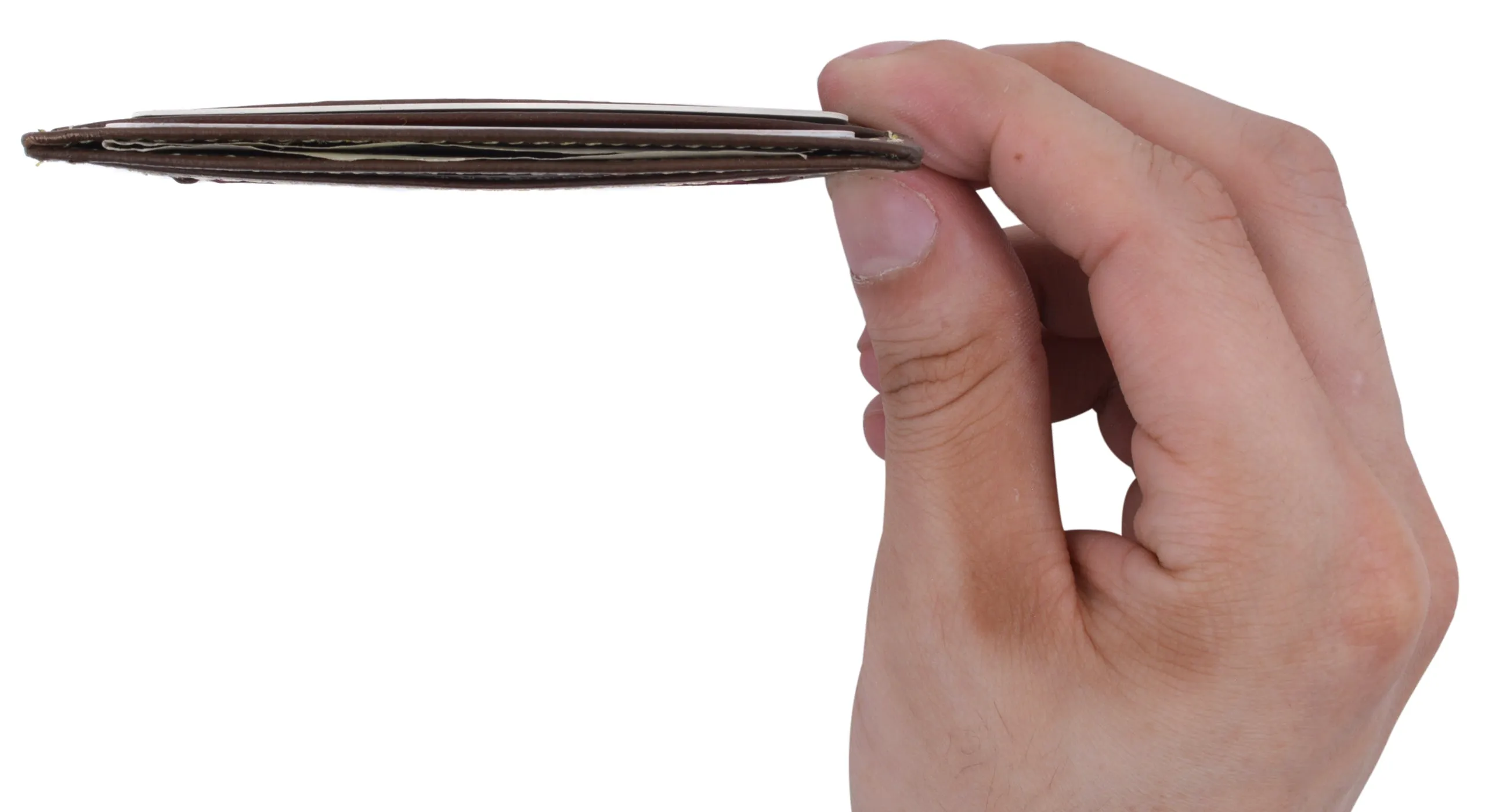 Slim and Sleek Genuine Leather Credit Card Holder with ID Window 270 CF