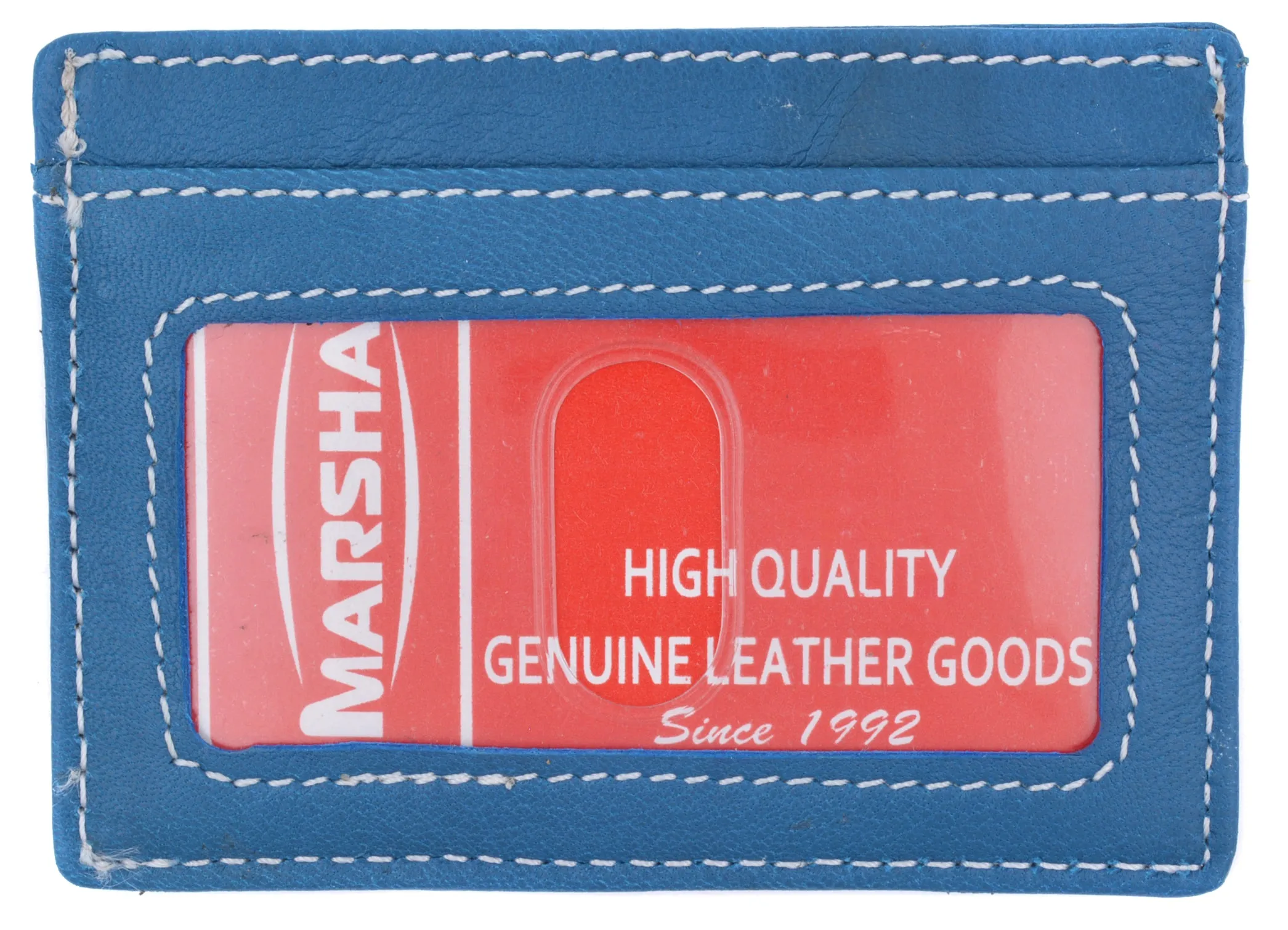 Slim and Sleek Genuine Leather Credit Card Holder with ID Window 270 CF