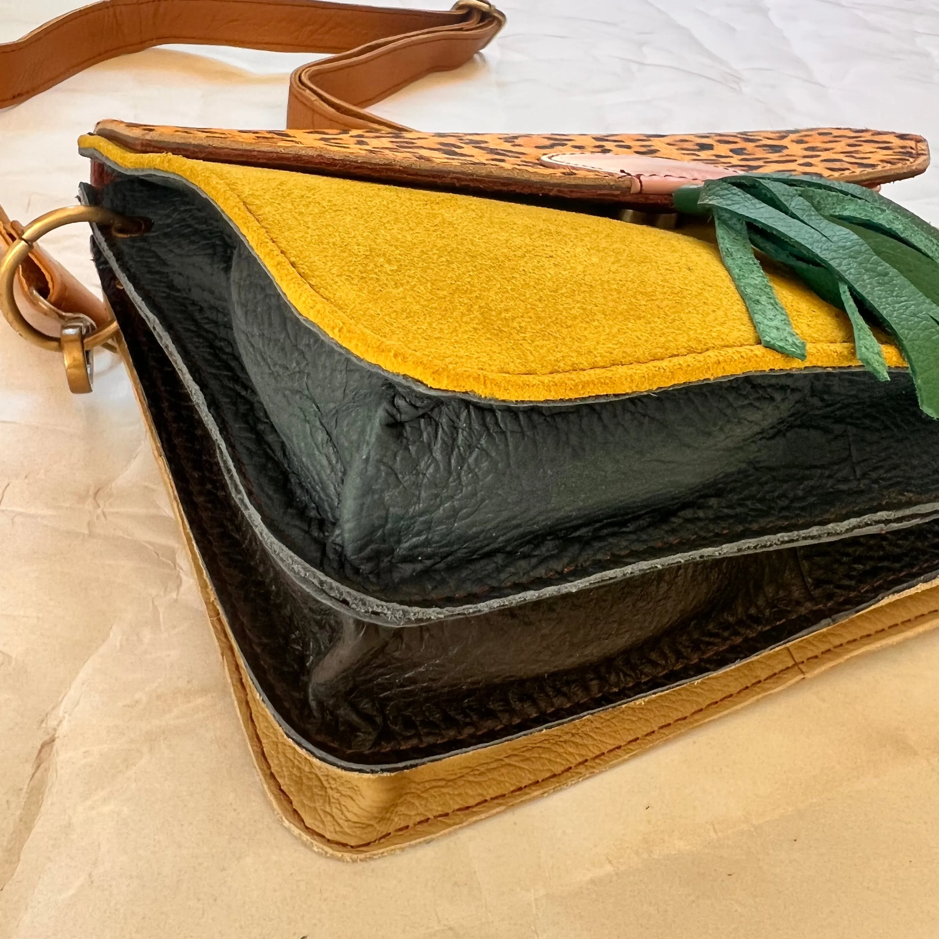 Soruka - Claire Purse, Emerald Tassel