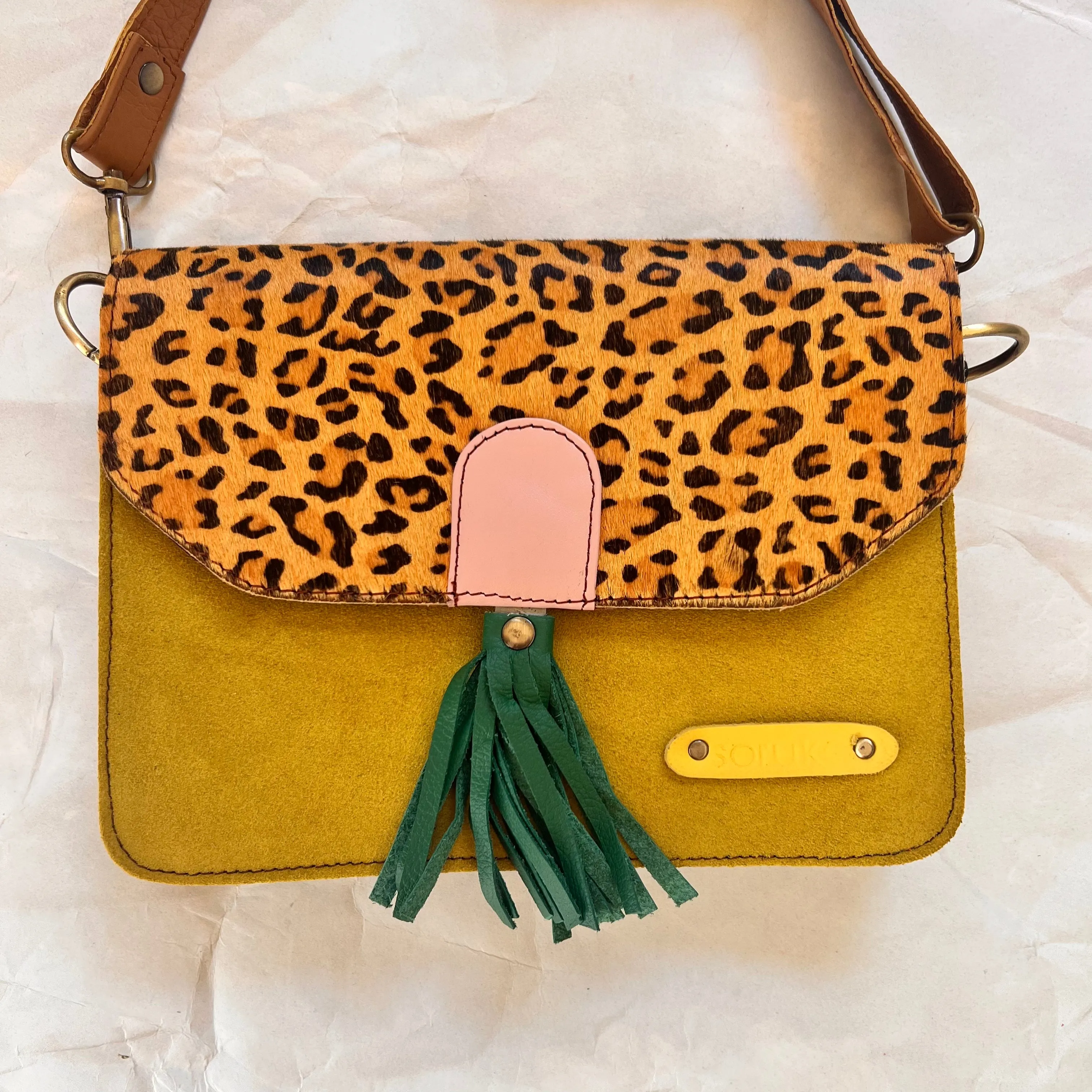 Soruka - Claire Purse, Emerald Tassel